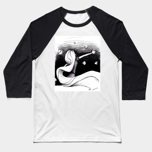 Seeing Stars Baseball T-Shirt by toothy.crow